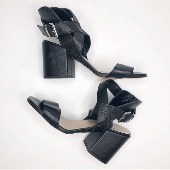 Summit White Mountain Black Heel Sandals 39 / 9 - Picture 4 of 8